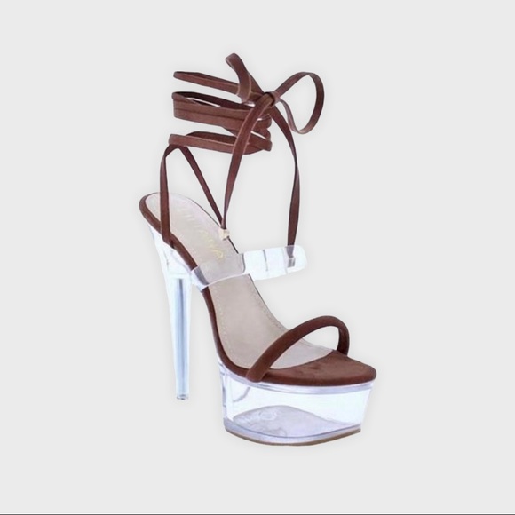 Liliana Shoes - Liliana Clear Platform Stiletto Heel Sandal Fashion Shoes for Women